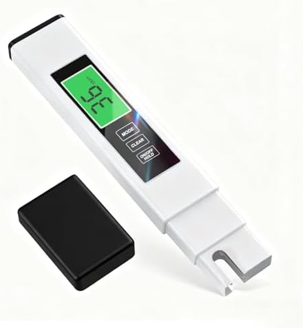 Digital TDS Meter for Drinking Water, 2025 New Water Tester 4 in 1 TDS, EC & Temperature Meter, Accurate & Reliable 0–9990 PPM Meter, Ideal for Aquariums, Swimming Pool, RO/DI System, Hydroponics by MADETEC