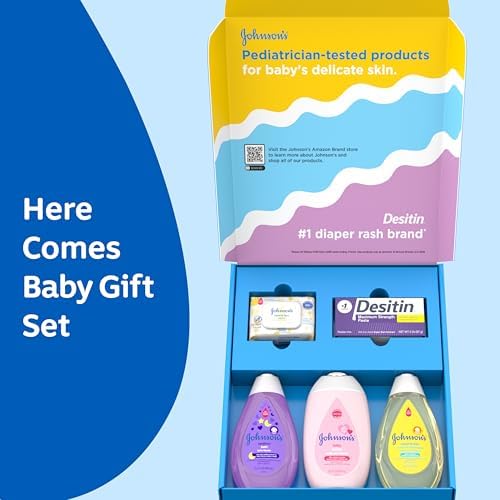 Johnson's Baby Here Comes Baby Gift Set, 5 Items - Image 2