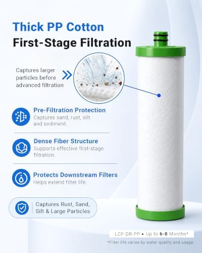 LCF Filter Replacement for Waterdrop TST-UF/TST-B & LCF-DCT-PC, 3 Filters - Image 4