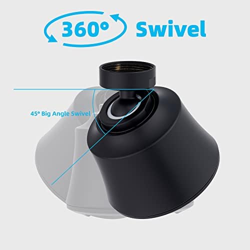 Kitchen Sink Faucet Head 4 Modes, 360° Swivel Faucet Aerator Adapter, Black - Image 4