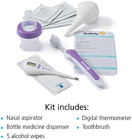 Safety 1st Deluxe Baby Healthcare and Grooming Kit, Pyramids Grape Juice, Newborn Baby Essentials, One Size, 24 Pieces (Pack of 12) - Image 3