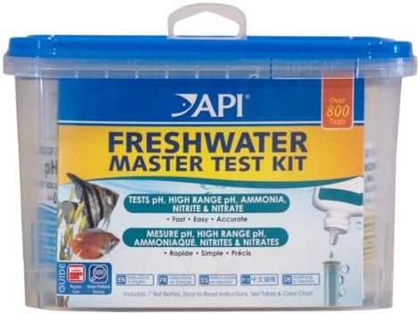 API Freshwater Master Test Kit 800-Test Freshwater Aquarium Water Kit, White, Single, Multi-Colored by API