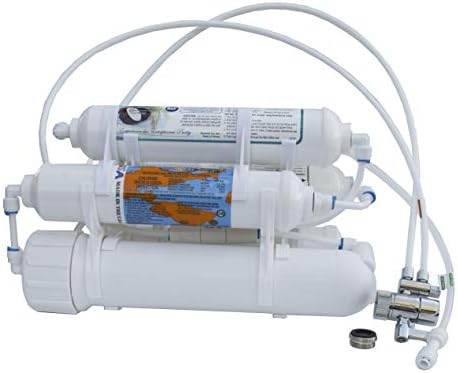 Countertop Portable Universal 5-Stage Reverse Osmosis RO Purification Water System with DI Deionizing Mixed Bed (Close to 0 PPM) postfilter, Build in USA by MyWaterClub