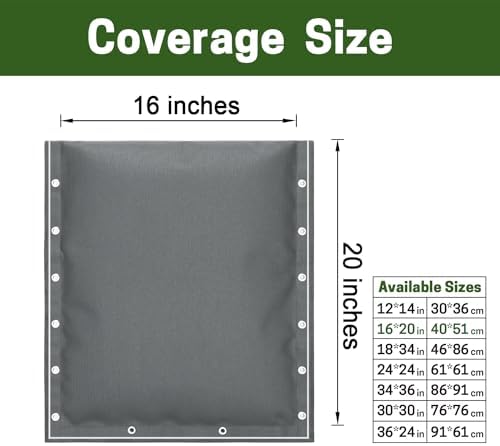 Insulated Backflow Preventer Cover - Outdoor Pipe Insulation for Winter Freeze Protection, Irrigation Pipe, Sprinkler Valve, Winter Water Well Pump Covers, 1620 IN - Image 2