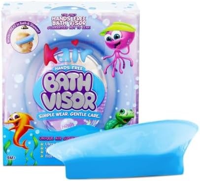 Kair Bath Visor for Babies, Silicone Air Cushioned Shower Cap for kids, Shower Water Guard for 1-9 Years Children bath and Toddler Bath (Head Circumference Greater Than 15 Inches) by KAIR