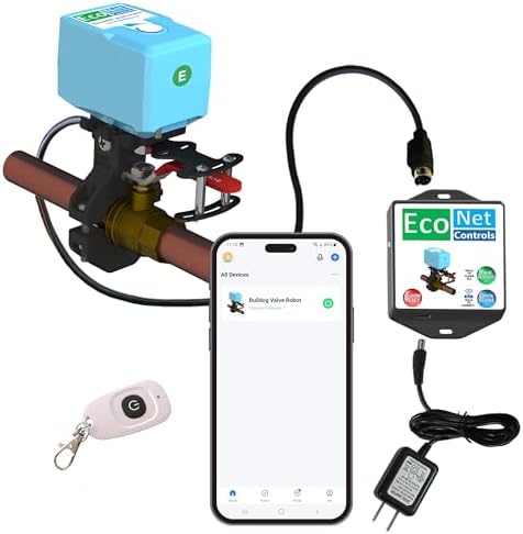 EVC400-MW (no sensor) Bulldog Matter over WIFI Starter Kit EVC400-MW - Easy Installation, No Plumbing Required, Smart Home Optional, Valves up to 1.5 inches by EcoNetControls