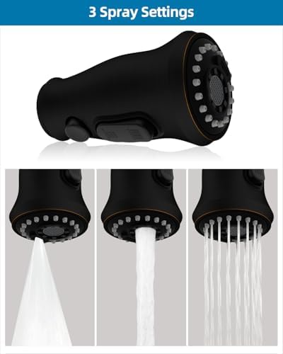Universal Kitchen Sink Faucet Head, 3 Modes, 15 Adapters, Oil-Rubbed Bronze - Image 3
