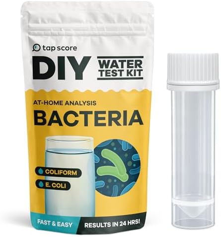 Tap Score DIY Bacteria Water Test Kit | At-Home Coliform & E. coli Detection | Results in Under 24 Hours | for Well or Drinking Water | Easy-to-Use Drinking Water Test (1 Pack) by TapScore