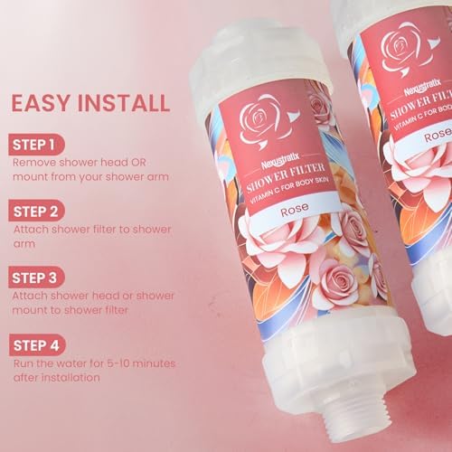 Vitamin-C Handheld Showerhead Filter With Luxurious Scent For Hard Water - Image 5