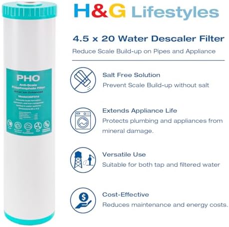 H&G Lifestyles Water Descaler Cartridge,Replacement for 20 x 4.5 - Image 3