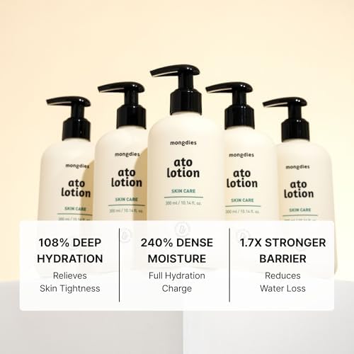 Mongdies Baby Ato Lotion | Vegan Daily Moisturizer for Newborns & Kids | 6-Layer Ceramide & Mineral-Rich Glacier Water | pH Balanced, Non-Greasy Relief for Sensitive Skin | 10.14 fl. oz | 2 Pack - Image 2