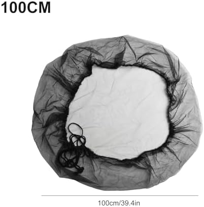 Net Protective Having Drawstring Fine Buckets Lid Small Diameter Mesh Black 60-100cm to Keep Leaves Debris Flies out Screen(100cm) - Image 7