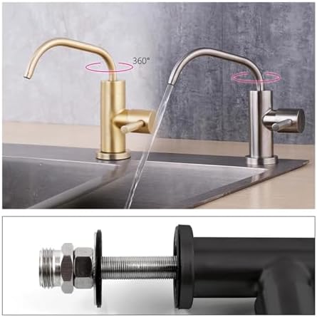Stainless Steel Kitchen Direct Drinking Water Filter Faucet Reverse Osmosis Water Filter Sink Single Handle Water Purifier(Black) - Image 4