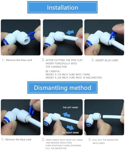 1/4"F Elbow to 1/4" Push-Fit for RO Water Filter, 5 Pcs - Image 5