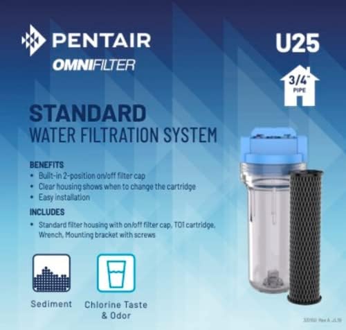 Pentair OMNIFilter U25 10" x 2.5" Whole House Filter System, Valve-in-Head - Image 7