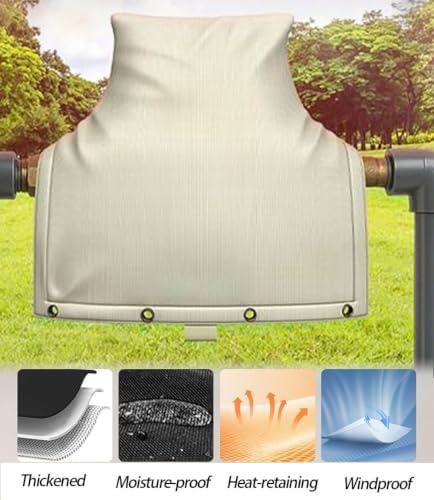 Outdoor Backflow Preventer Cover, 14 x 13 in, Winter Insulation - Image 2
