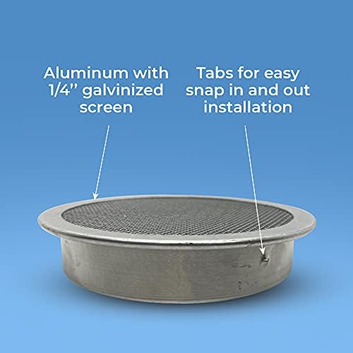 Rain Barrel Screen: 6 inch Round Double Screen Aluminum Does NOT fit IBC Tote - Image 4