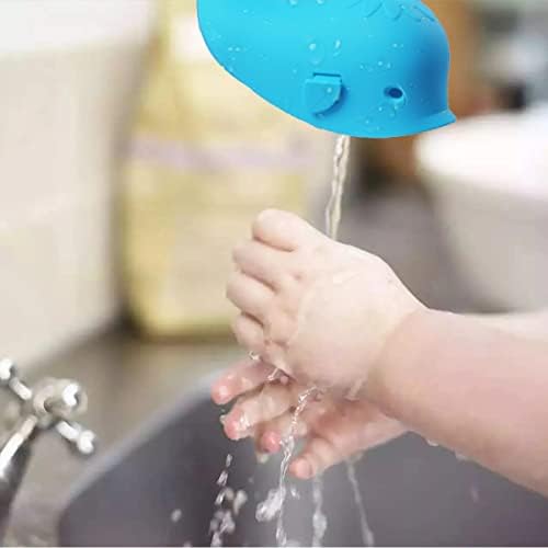 Spout Cover for Bath, Bathtub Faucet Cover Baby Bathroom Tub Silicone Faucet Protector for Kids, Bathtub Spout Cover for Baby Toddlers Bath Accessories for Baby Universal Bath Protector, Blue - Image 2