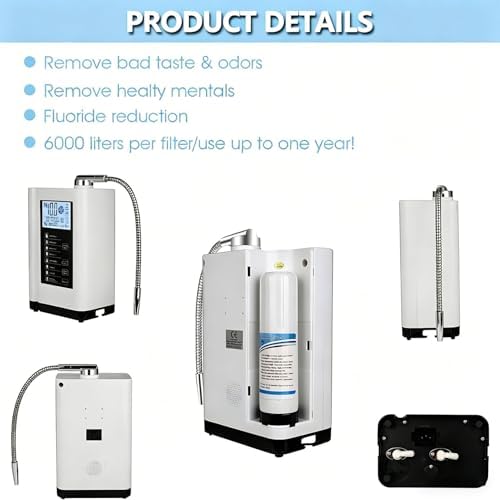 Alkaline Water Ionizer Machine, Ionized Water Machine, Up to -500mV ORP, with 7 Water Settings, 8000 Liters Per Filter,Auto-Cleaning,Intelligent Voice - Image 6