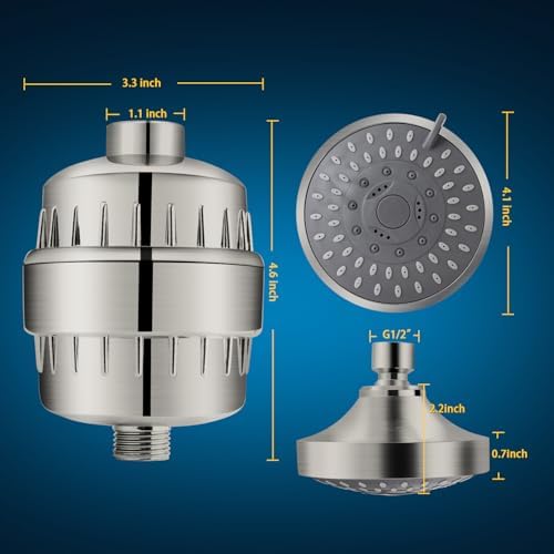 FEELSO Shower Head with Shower Filter, Filtered Shower Head for Hard Water - Image 5