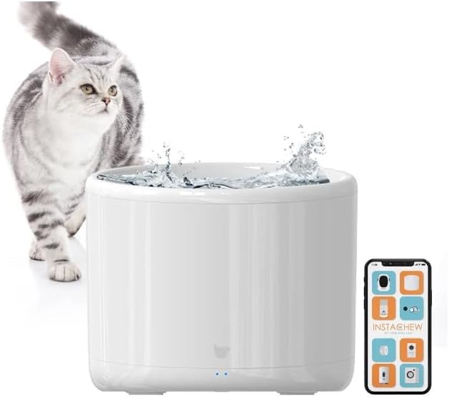 Instachews~PurrFlow Smart Pet Cat & Dog Water Fountain, Automatic Water Dispenser, Ultra-Quiet Operation, Large Capacity 2.0-Liter, Smart Phone Compatible, Leakproof Filtration for Dogs, Cats. - Image 7