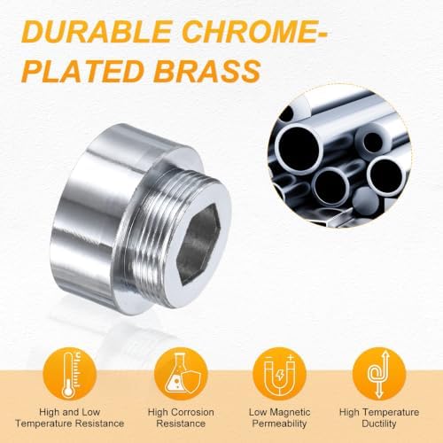 M METERXITY 1-Pack Faucet Adapter, G3/4 Female to M22 Male, for Kitchen - Image 4