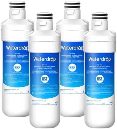 Waterdrop LT1000PC ADQ747935 MDJ64844601 Refrigerator Water Filter, 4 Pack by Waterdrop