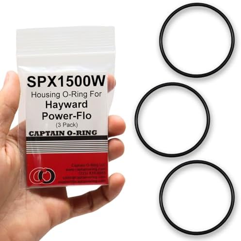 Captain O-Ring – Replacement SPX1500W Strainer Housing O-Rings for Hayward Power-Flo Filter Pump SP1500 SP1580 SP1705 SP1780 etc (3 Pack) by CaptainO-Ring