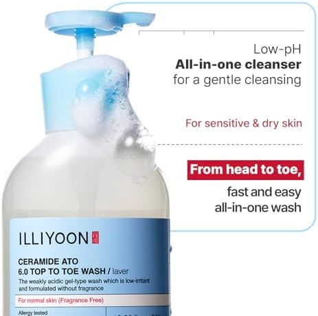 Illiyoon Ceramide Ato 6.0 Top to Toe Wash - Mild Cleanser for Baby body, 16.9 Fl Oz (500ml) - Image 3