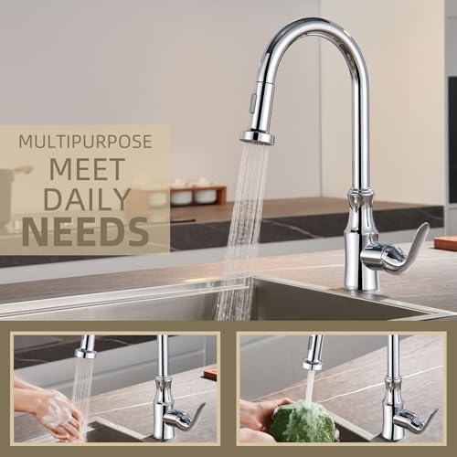 Angle Simple Faucet Head Replacement, Kitchen Sink Sprayer, Chrome - Image 4