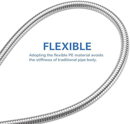 RUMOSE 79 inches Extra Long Shower Hose, Chrome - Image 5