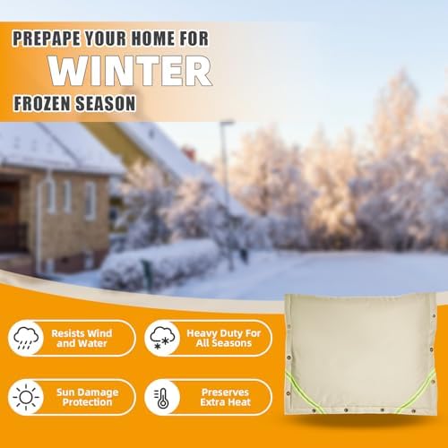 Backflow Preventer Insulation Cover,3 Way Opening,30" W x 24" H - Image 4