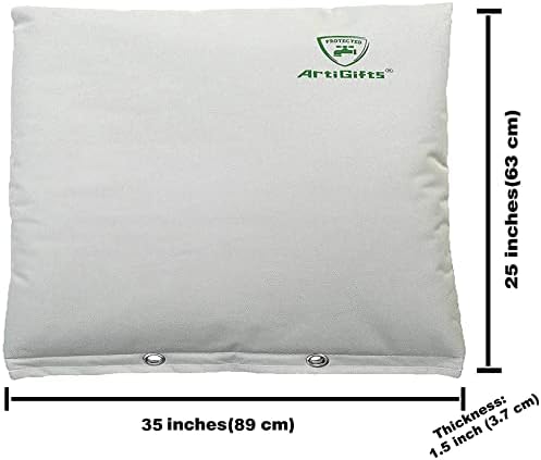 Insulated Pouch - Backflow Insulation Cover for Winter Freeze Protection, Pale Khaki, 35’’W x 25’’H - Measure Before Purchase - Image 5