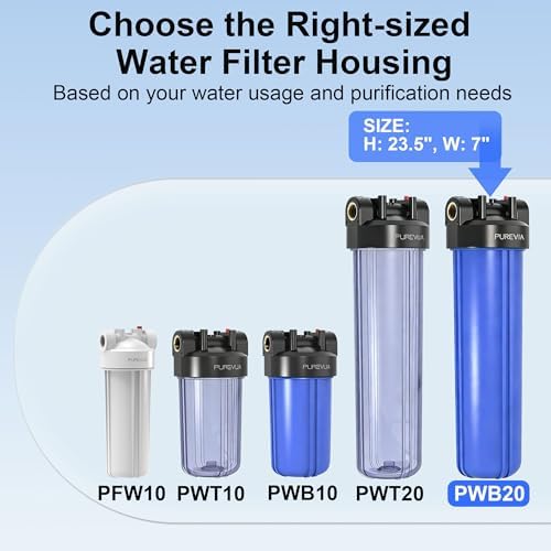 PWB20 Whole House Water Filter Housing Blue Fits 20” x 4.5” Big Filters - Image 7