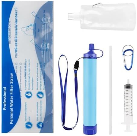 Pocket Size Water Filter Straw, Lightweight Water Filtration Tool for Backpacking, Adventure & Outdoor Activities by Unknown