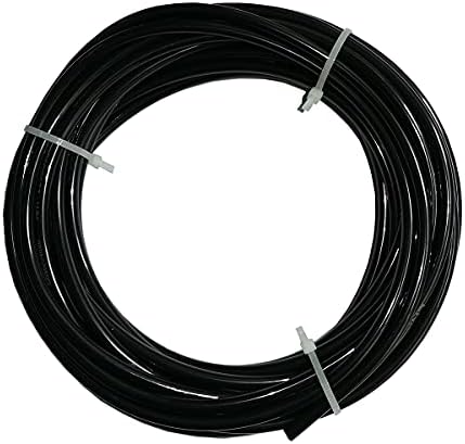 1/4 Inch Water Line, NSF Certified RO Tubing & Refrigerator Water Line - Polyethylene (PE) Flexible Tube for Ice Maker, Under Sink Filter, Reverse Osmosis System - 100 Ft black by MALIDA
