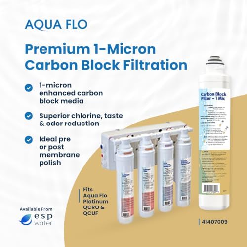 Aqua Flo Carbon Block Filter 1 Micron 41407009 Quick-Change Replacement - Image 3