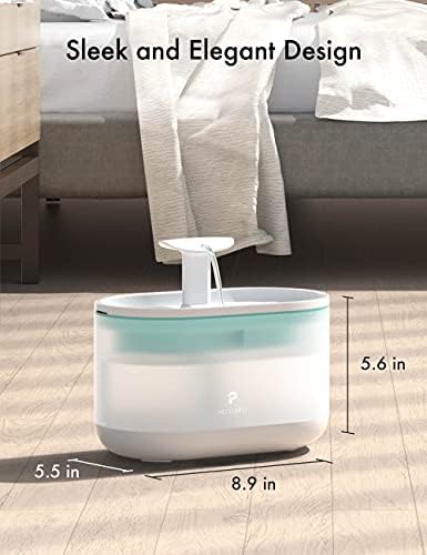 PETLIBRO Cat Water Fountain Ultra Quiet with Two Flow Modes, Large-Size Filter Capsule Pet Water Fountain, 71oz/2.1L Visible Water Level Dog Water Dispenser for Cats & Dogs - Image 3