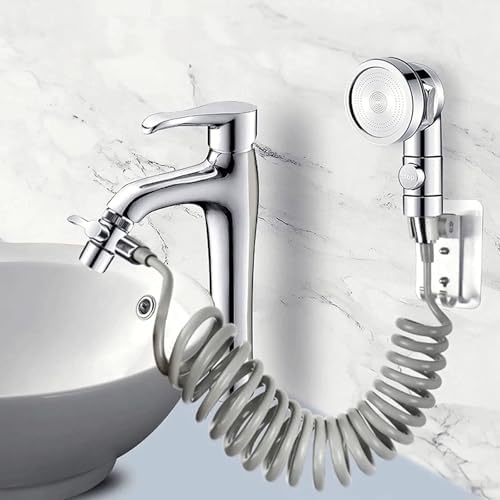 Sink Faucet Sprayer Attachment - Salon Shampoo Bowl Spray Head, Pedicure Chair Shower Head With Stop Water-saving Function, Adjustable Handheld Sprayer for Salon & Spa Chairs - Image 4
