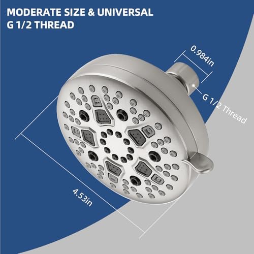 High-Pressure Rainfall Shower Head, 7 Adjustable Spray Modes – Luxurious Premium Water-Saving Design, 40-Second Installation, Adjustable & Easy-to-Clean Bathroom Shower Head - Image 6