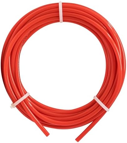 Metpure 1/4" OD LLDPE RO Tubing, 25 ft, Red by MetpureInc