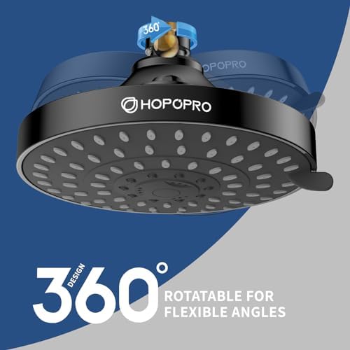 High Pressure Shower Head, HOPOPRO 5-Mode Fixed Showerhead, NBC Recommended - Image 3