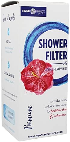 New Wave Enviro Shower Filter System with Replacement Cartridge and Aromatherapy Ring - Image 5