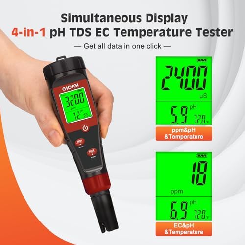 Digital pH Tester for Water, pH Meter for Hydroponic Water - Image 2