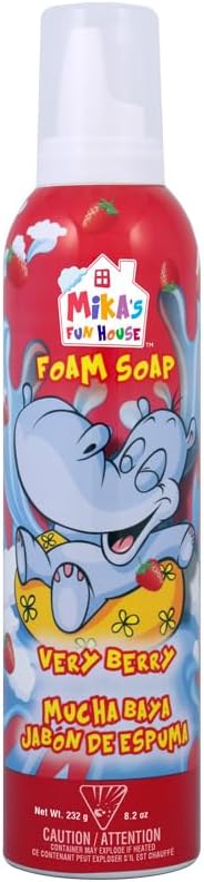 FUN HOUSE | KIDS FOAM SOAP | 8.2oz | VERY BERRY & BLUEBERRY RUSH | 2 PACK - Image 5