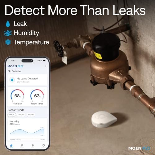Moen Flo Detector 3-Pack with 6-ft Leak Sensing Cable, 920-005, 920-006 - Image 5
