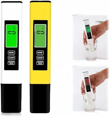 2026 All-New 4 in 1 Digital Water Tester (White+Yellow) by Unknown