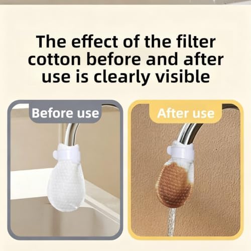 20 Pack Washable Faucet Debris Filter Screens (20 Pads + 2 Hook-Look) - Image 4