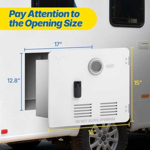 Eyoo 15 x 18 Inches RV Water Heater White Door. ONLY Door kit for Eyoo RV water heaters - Image 2