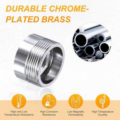 M METERXITY 2-Pack Faucet Adapter, M20 Female to M22 Male, for Kitchen - Image 4